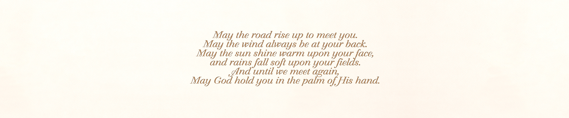 Irish Prayer Rosetan Faux FULL COUCH PRINT